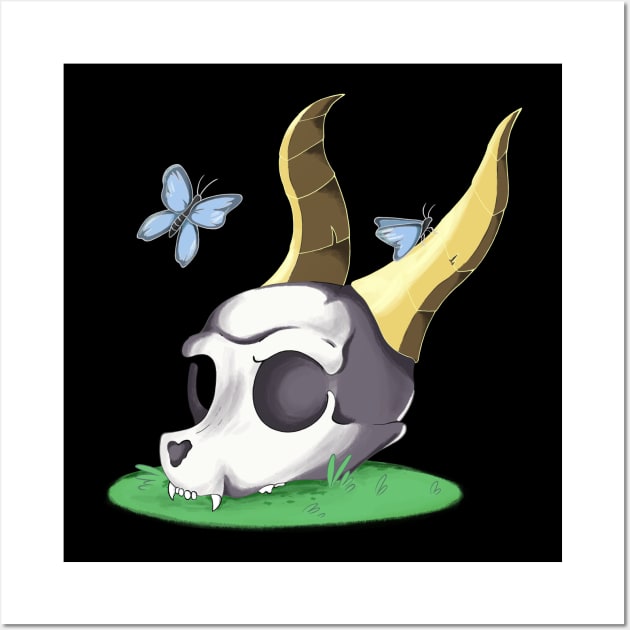 Spyro The Dragon Skull Wall Art by Skarmaiden